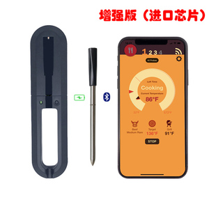 Ứng dụng điện thoại thông minh từ xa kỹ thuật số không thấm nước pin sạc Nhiệt kế thịt không dây - Product Image 4