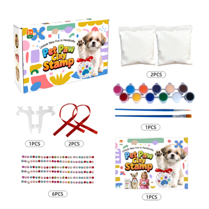 Air Dry Clay Pet <b>Paw</b> <b>Print</b> <b>Kit</b> Safe Non-Toxic Baby Handprint Footprint Keepsake DIY Memory Set - Product Image 2