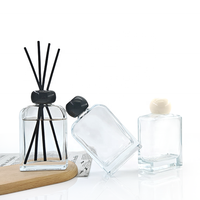 Diffuseur de parfum pour la maison, flacon en verre plat avec bouchon à vis, personnalisable, impression sérigraphique, prix d'usine