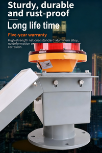 10-30W cao xây dựng tháp tín hiệu cảnh báo ánh sáng tự động chuyển hướng Đèn năng lượng mặt trời-Powered LED Aviation tắc nghẽn ánh sáng - Product Image 2