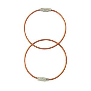 Porte-clés en câble métallique en acier inoxydable EWANG Colors avec vis - Product Image 2