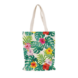 Sac fourre-tout en <span class=keywords><strong>toile</strong></span> pour femmes imprimé floral plantes fourre-tout cadeau pour femmes sac réutilisable sac d'épicerie en <span class=keywords><strong>toile</strong></span> - Product Image 2