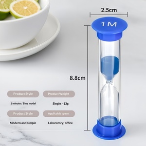 Minuteur <span class=keywords><strong>sablier</strong></span> moderne écologique portable en ABS, sable de verre RXDJ03, fait main, durable, léger, modèle <span class=keywords><strong>10</strong></span> <span class=keywords><strong>secondes</strong></span>, promotionnel - Product Image 3