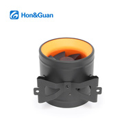 Ventilateur de ventilation rond à haut débit d'air de 125 mm, large plage de tension, adapté aux conduits étroits, aux espaces de plafond restreints, aux projets d'installation limitée