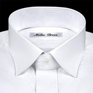 Camicie Formali da Uomo Europee su Misura Monopetto Bianche a Maniche Lunghe - Product Image 2