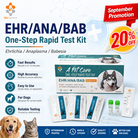 Kit Tes Cepat Antibodi Combo EHR ANA BAB Profesional untuk Anjing, Kaset Diagnostik Darah Anjing, Klinik Hewan