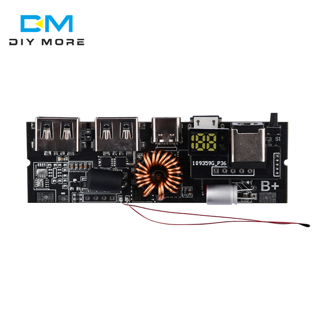 QC3.0 3S 4S 5S 65W 100W Power Bank Double C Port Two way Fast Charge Mobile Power Module 18650 Charging Temperature Protection