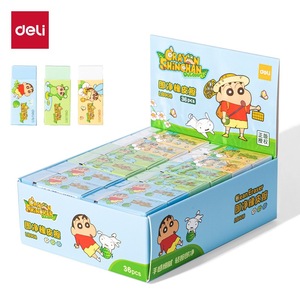 Borradores Deli Crayon Shinchan LB908, 36 Piezas, Textura Suave, Diseño de Tiras Coleccionables, para Estudiantes y Niños - Product Image 1