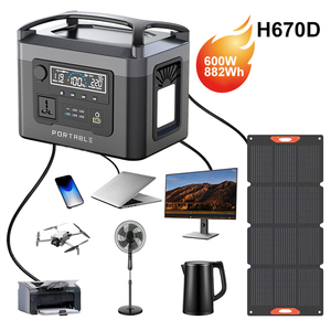 ข้อเสนอพิเศษ 600W 882Wh แหล่งจ่ายไฟสำรอง พาวเวอร์สเตชั่นแบบพกพา 12V 800W เครื่องกำเนิดไฟฟ้าพลังงานแสงอาทิตย์สำหรับตั้งแคมป์กลางแจ้ง - Product Image 1