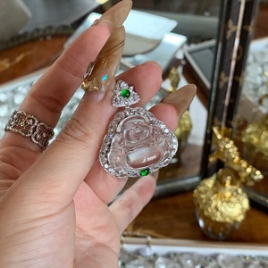 S925 Pure Silver Retro Niche Bubble Sparkling Diamond Running <b>Ring</b> Necklace Simple High-End Fashionable Sweet Jewelry Component - Product Image 1