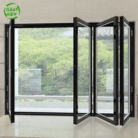 Fenêtres et Portes à Persiennes Verticales Coulissantes Pliantes en Profilé d'Aluminium avec Moustiquaire en Acier Inoxydable pour Utilisation Extérieure en Chambre