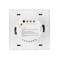 Interrupteur intelligent WiFi pour la maison intelligente, interrupteur d'éclairage sans fil à 2 voies avec fonction de minuterie, noir, 10A, norme européenne