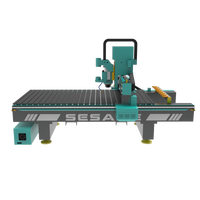 Routeur CNC ATC 1325 à commande numérique facile à utiliser, changeur d'outils automatique, 3 axes, broche simple, moteur de 9 kW, engrenage pour l'industrie de la décoration