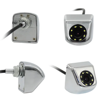 Caméra de recul pour voiture JPC-16LED avec moniteur de plaque d'immatriculation, vision nocturne HD 1080p, étanche, grand angle, assistance au stationnement avec lignes de guidage