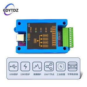 Convertidor Industrial USB a RS485 de 4 Canales, Módulo de Comunicación Serial Independiente 4COM, Yaotao W600 - Product Image 2