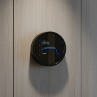 Panel de Control Giratorio Inteligente con Pantalla Táctil LCD de 3 Tamaños, Programable para HVAC, Hogar Inteligente y Control Industrial