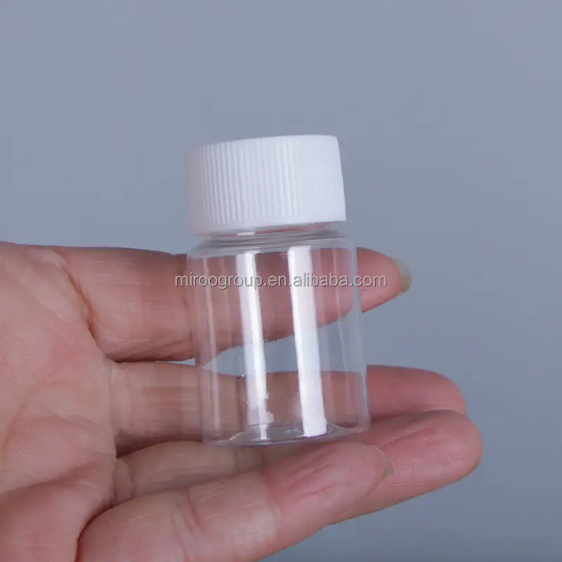 Venta al por mayor claro 15ml 20ml 30ml 60ml Mini pequeño transparente vacío PET plástico píldora medicina cápsulas botellas 150ml