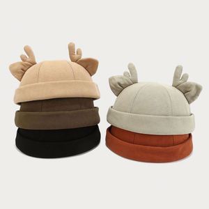 Artistic Fresh Stylish Antlers Ears Baseball Cap Women Outdoor Solid Color Leisure Docker <b>Hat</b> - Product Image 2