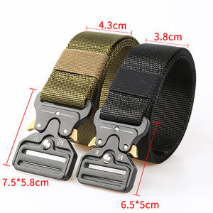 Logo personnalisé classique 3.8cm 4.3cm de large ceinture de service en tissu extérieur meilleure ceinture tactique en nylon pour hommes avec boucle à dégagement rapide - Product Image 4