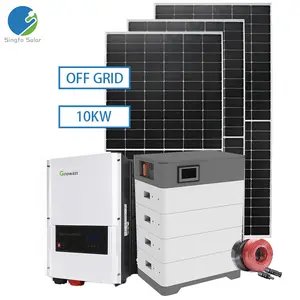 Singfo太阳能套件发电机离网太阳能系统离网逆变器存储商用1KW 3KW 5KW 10KW