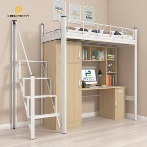 Meubles scolaires modernes, <span class=keywords><strong>lit</strong></span> de dortoir, cadre de <span class=keywords><strong>lit</strong></span> en métal, lits superposés simples avec système de <span class=keywords><strong>lit</strong></span> intégré à la garde-robe, certifié CE - Product Image 2