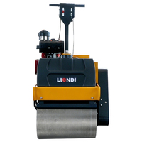 Compacteur routier vibrant à double tambour de 600 kg, mini-compacteur de sol portatif pour le compactage des chaussées