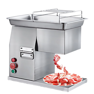 Machine à découper la viande électrique à lame / Coupe-viande professionnel en acier inoxydable pour cuisine, supermarché, agneau, bœuf, poulet - Product Image 5