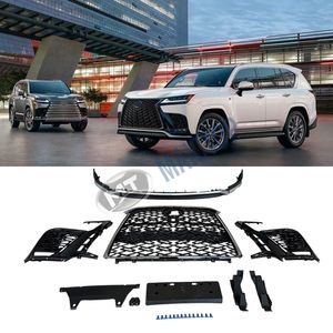 Maictop 2022 LX LX600 Auto Parts F-Sport Bodykit Facelift Upgrade Parachoques delantero de plástico Parrilla de labios Parrillas - Product Image 3