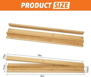 Supports de Mahjong portables en bois avec poussoirs – Supports de tuiles en bois tout-en-un pour jeux de Mahjong américain - Product Image 3