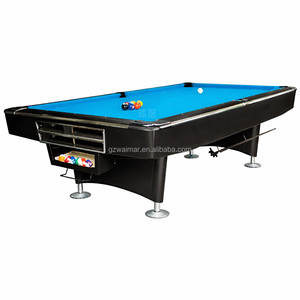 Table de billard en bois massif chinois, style <span class=keywords><strong>8</strong></span> boules noires, 9 pieds, pour usage commercial ou domestique - Product Image 6