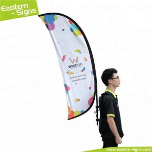 Sac à dos de marche promotionnel extérieur publicité plume drapeau bannière larme sac à dos drapeaux - Product Image 3
