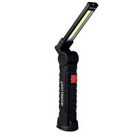 Corps en ABS portable COB LED pour paysage Rotation à 360 degrés étanche lumineux avec aimant USB Rechargeable LED lampe de travail