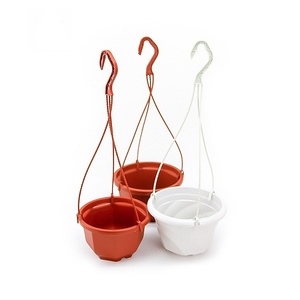 Venta al por mayor de varios tamaños de <span class=keywords><strong>interior</strong></span> verde planta vivero PP octogonal espiral cesta colgante maceta de plástico - Product Image 1