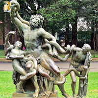 Statues de Laocoon et ses fils en bronze antique RELONG, sculptures pour la décoration de jardin extérieur, en vente