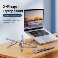 DUX DUCIS X-Shape Support pliable pour ordinateur portable pour Macbook 16 pouces Support de réglage en métal pour Macbook 13 pour Huawei