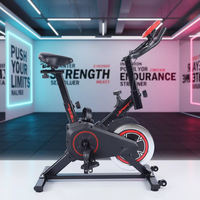 Vélo d'exercice d'intérieur AKTIV, vélo d'appartement, cadre en acier inoxydable, écran LCD, résistance magnétique, charge maximale 100 kg
