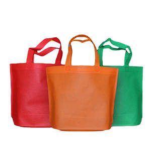 Sac de courses pliable simple en non-tissé Gahumi, couleur toile, impression de logo personnalisée, fermeture éclair, poignée d'épaule, taille moyenne pour - Product Image 1