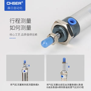 กระบอกลมขนาดเล็ก Airtac รุ่น MAL16-25 วัสดุอลูมิเนียมอัลลอย สภาพใหม่ ไม่ได้มาตรฐาน แบบกระบอกเดี่ยว รุ่น MALJ20 ข้อต่อเกลียว - Product Image 2