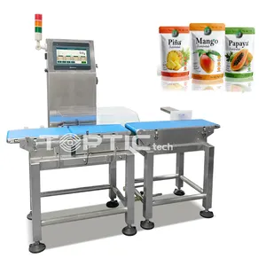 Carton Glass Bottle Conveyor Belt Box Checkweigher Automatic Online Check Weigher Machine With Rejector