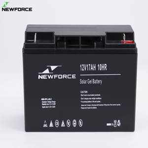 Batteries au gel scellées <span class=keywords><strong>12v</strong></span> <span class=keywords><strong>17ah</strong></span> 20h, <span class=keywords><strong>batterie</strong></span> solaire à cycle profond au plomb - Product Image 2