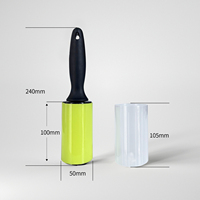 Wieder verwendbare tragbare klebrige wasch bare TPR-Kleidung Clean Brush Dust Catcher Tierhaarent ferner Fussel rolle