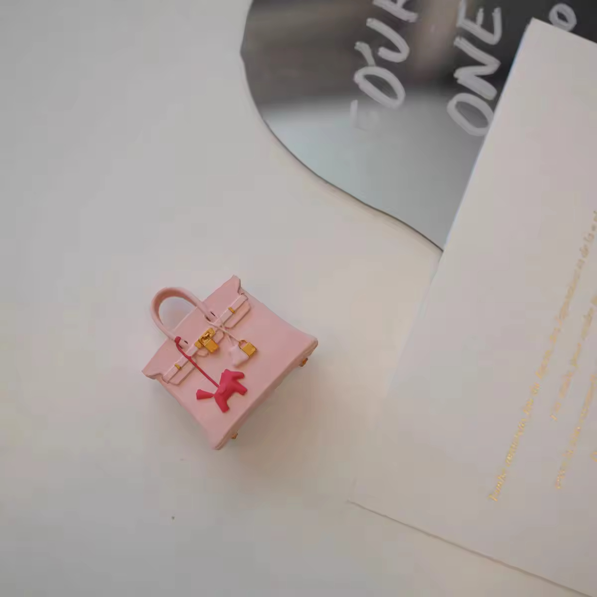 Bolso pony rosa flor de cerezo