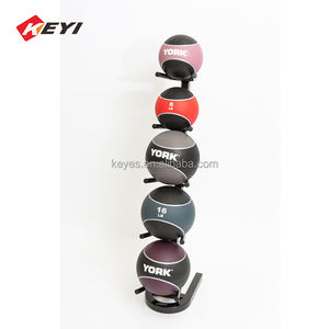 Металлическая труба для хранения спортивных мячей и выставочный стенд для тренажерного зала, подходит для баскетбольных, волейбольных и медицинских мячей - Product Image 3