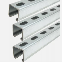 Rails en acier galvanisé à chaud économiques pour supports photovoltaïques de fermes solaires à montage au sol