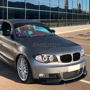 สำหรับ BMW ซีรีส์ 1 E82 M Sport ปี 2007-2013 ชุดแต่งกันชนหน้า สปอยเลอร์ ดิฟฟิวเซอร์  แบบมันเงา สีดำลายคาร์บอนไฟเบอร์ - Product Image 4