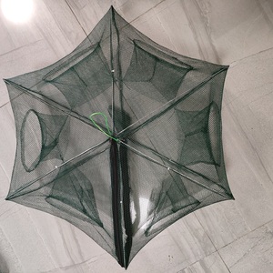 Esca da pesca trappola pieghevole pesce granchio gambero gambero rete trappola Cast rete immersione gabbia pieghevole facile da usare esagono 6 8 - Product Image 4