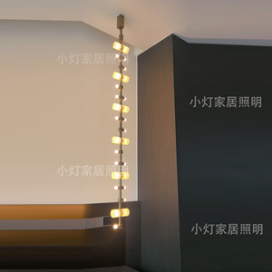 Lustre minimaliste à plusieurs têtes LED pour salon, chambre et escalier - Product Image 1
