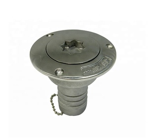 Paslanmaz Çelik 316 Tekne Hortumu Güverte Dolumları Yakıt Doldurucu SU 38mm (1-1/2 İnç) Yıldız Kapaklı Gemi Yat Tekne Donanım Aksesuarları - Product Image 6