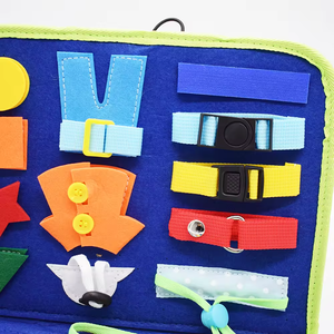 Nuevos juguetes de lanzamiento, tablero de actividades Montessori educativo temprano para niños, juguetes sensoriales para niños pequeños, tablero ocupado, libro silencioso ocupado DIY - Product Image 6