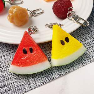 Fashion PVC Plastic Eco-friendly Simulation Fruit Keychain Realistic Strawberry Bag Pendant - Product Image 3